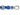 Morso Hondenriem Verstelbaar Gerecycled Splash Blauw