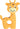 Zolux Puppyspeelgoed Latex Giraffe Oranje