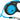 Flexi Rollijn New Classic Neon Tape Zwart / Blauw