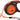 Flexi Rollijn New Classic Neon Tape Zwart / Oranje