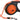 Flexi Rollijn New Classic Neon Tape Zwart / Oranje
