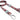 Morso Hondenriem Gerecycled Skyline Rood / Roze
