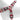 Morso Mini Hondentuig Verstelbaar Gerecycled Skyline Rood / Roze