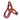 Morso Mini Hondentuig Verstelbaar Gerecycled Urban Lizard Rood