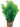 Zolux Ornament Pastic Plant Op Stenen Neutraal Assorti
