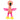 Trixie Flamingo Stof Roze / Geel 32X12X11 Cm