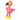 Trixie Flamingo Stof Roze / Geel 32X12X11 Cm