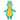 Trixie Alligator Stof Groen