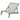 Trixie Strandstoel Hout Grijs 51X33X37 Cm